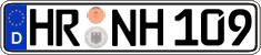 German license plate, Regular plates