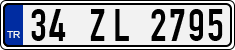 License plate of Turkey, Regular plates