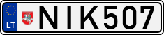 License plate of Lithuania, Cars