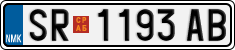 License plate of North Macedonia, Regular plates (2012)