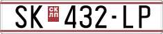 License plate of North Macedonia, Regular plates (1993)