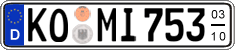 German license plate, Seasonal plates