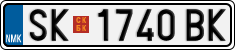 License plate of North Macedonia, Regular plates (2012)