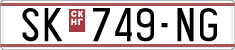 License plate of North Macedonia, Regular plates (1993)