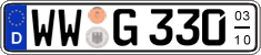 German license plate, Seasonal plates