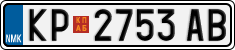 License plate of North Macedonia, Regular plates (2012)