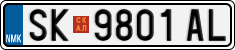 License plate of North Macedonia, Regular plates (2012)