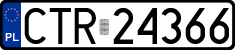 License plates of Poland, Regular car plates
