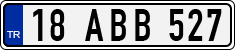 License plate of Turkey, Regular plates