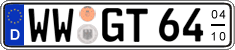 German license plate, Seasonal plates