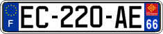 French license plate, SIV (ordinary)