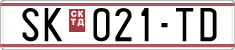 License plate of North Macedonia, Regular plates (1993)
