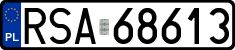 License plates of Poland, Regular car plates