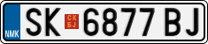 License plate of North Macedonia, Regular plates (2012)