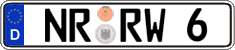 German license plate, Regular plates