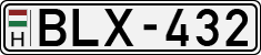 license plates of Hungary, Cars (1990)