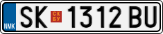 License plate of North Macedonia, Regular plates (2012)