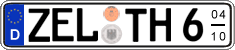 German license plate, Seasonal plates
