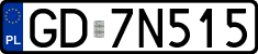 License plates of Poland, Regular car plates