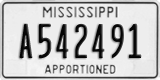 Mississippi, Apportioned