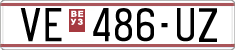License plate of North Macedonia, Regular plates (1993)