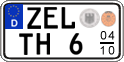 German license plate, Seasonal plates