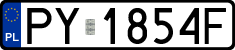 License plates of Poland, Regular car plates