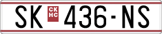 License plate of North Macedonia, Regular plates (1993)