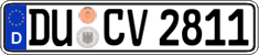 German license plate, Regular plates