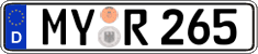 German license plate, Regular plates