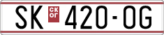 License plate of North Macedonia, Regular plates (1993)