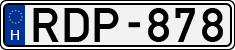 license plates of Hungary, Cars (1990)