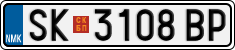 License plate of North Macedonia, Regular plates (2012)