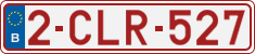 License plate of Belgium, Regular plates (2010)