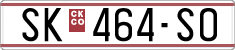 License plate of North Macedonia, Regular plates (1993)