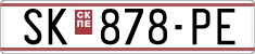 License plate of North Macedonia, Regular plates (1993)