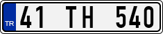 License plate of Turkey, Regular plates