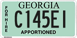 Georgia, Apportioned