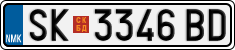 License plate of North Macedonia, Regular plates (2012)