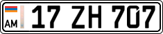 License plate of Armenia, Private owners