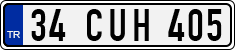 License plate of Turkey, Regular plates