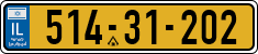 License plate of Israel, Regular plates