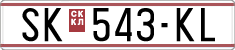 License plate of North Macedonia, Regular plates (1993)