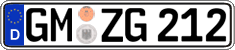 German license plate, Regular plates