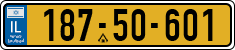 License plate of Israel, Regular plates