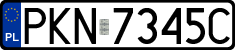 License plates of Poland, Regular car plates