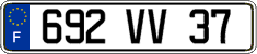 French license plate, FNI