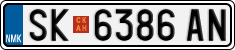 License plate of North Macedonia, Regular plates (2012)