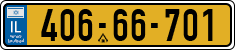 License plate of Israel, Regular plates