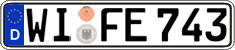 German license plate, Regular plates